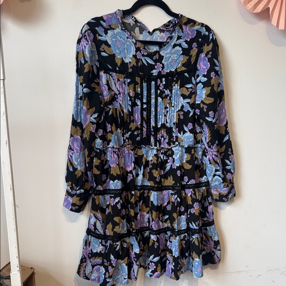 Jaase Black Floral dress size large